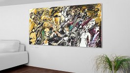 Part no. 15 Art print on 380g polycotton canvas