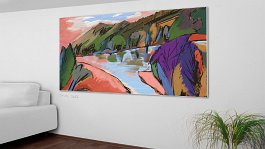 Part no. 4 Art print on 380g polycotton canvas