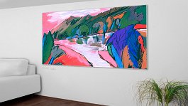 Part no. 5 Art print on 380g polycotton canvas