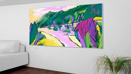 Part no. 6 Art print on 380g polycotton canvas