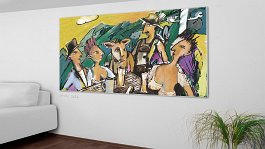 Part no. 8 Art print on 380g polycotton canvas