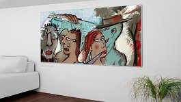mehr_platz_zum_leben_print Art print on 380g polycotton canvas