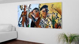 schattenspiel 2_3_print Art print on 380g polycotton canvas