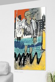 schwimmkurse_print Art print on 380g polycotton canvas