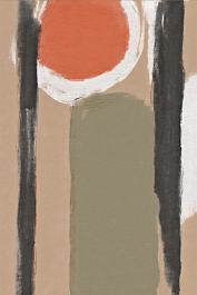 2067817640-DPM++ 2M-7-minimalism painted, red-orange brushstroke, tan-olive horizontal line, black pencil circle_ _lora_FDandlSty2_1__