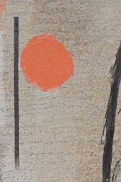 4186657227-DPM++ 2M-7-street art painted, red-orange brushstroke, tan-olive horizontal line, black pencil circle_ _lora_FDandlSty2_1_