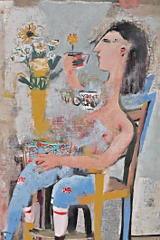 121917983-DPM++ 2M-7-model, painter with 5 arms, brush, cup, flower, chair, collage, naive painting_ _lora_FDandlSty2_1__