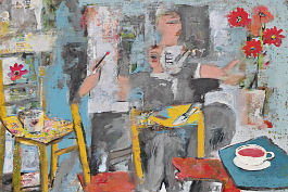 1667602564-DPM++ 2M-7-model, boy, brush, cup, flower, chair, collage, naive painting_ _lora_FDandlSty2_1__