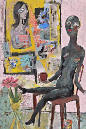 59981192-DPM++ 2M-7-model,dark painter with three eyes, brush, cup, flower, chair, collage, naive painting_ _lora_FDandlSty2_1__