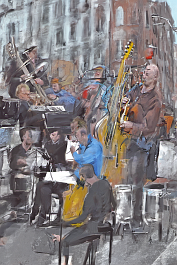 2973028087-DPM++ 2M-8-bus, mixer, guitar, tuba, trombone, drumms, piano,cold, digital painting__lora_FDandlSty2_1__