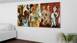 Sog nix! (Keep cool!) Art print on 380g polycotton canvas